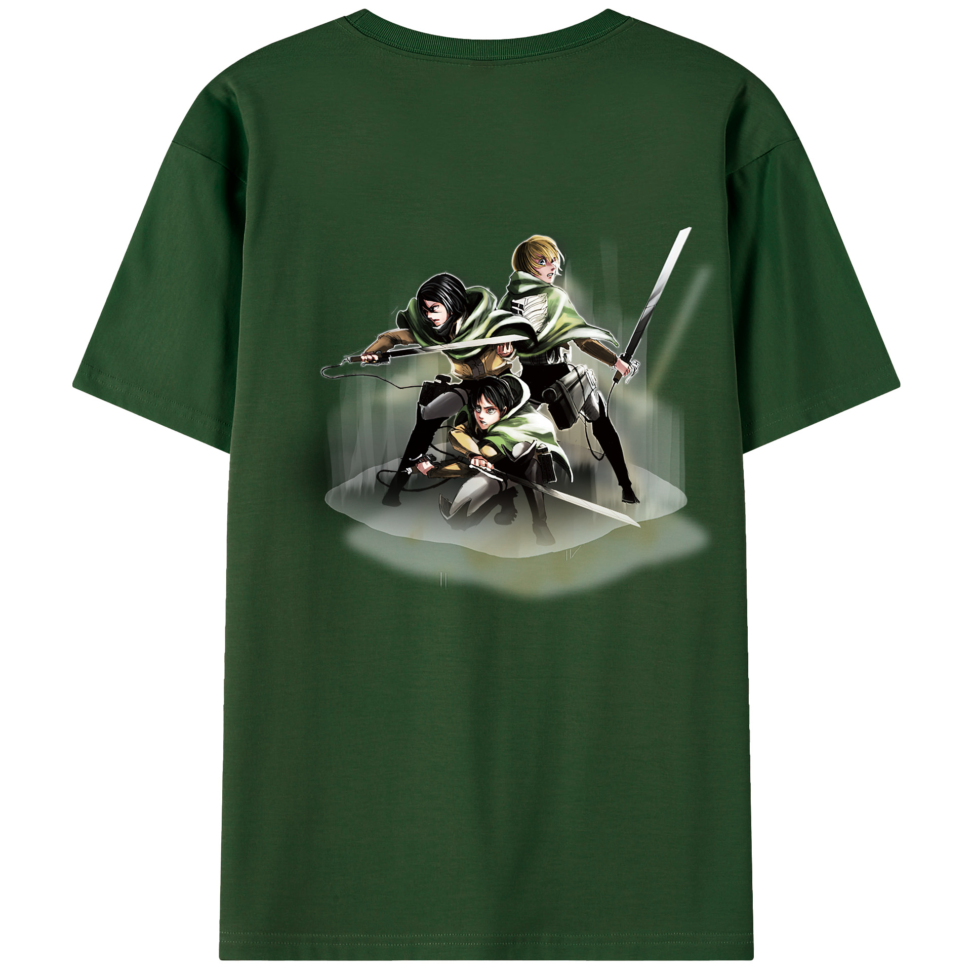 （画像用） 進撃の巨人 Attack on Titan 綿100％半袖Tシャツ（背面プリント）
